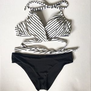 Victoria Secret striped swim suit